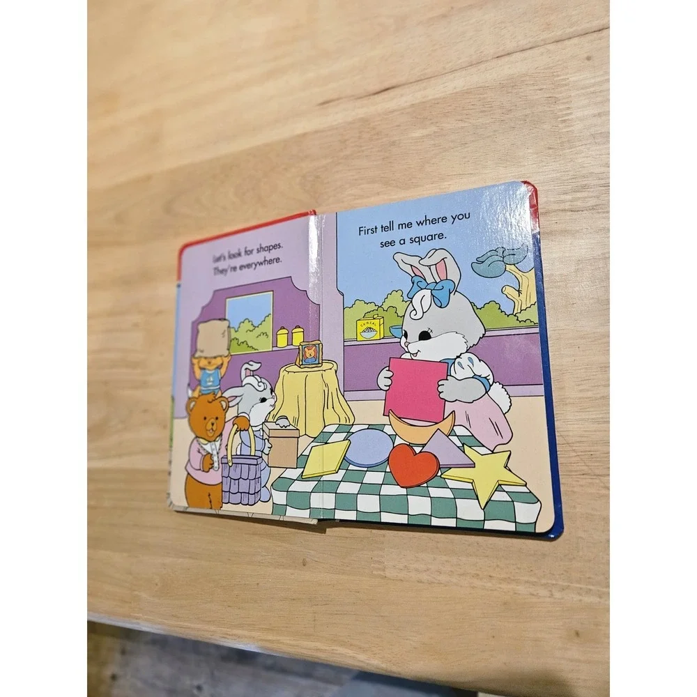 Vintage Fisher-Price Hideaway Hollow The Treehouse Shapes Up! Padded Board Book